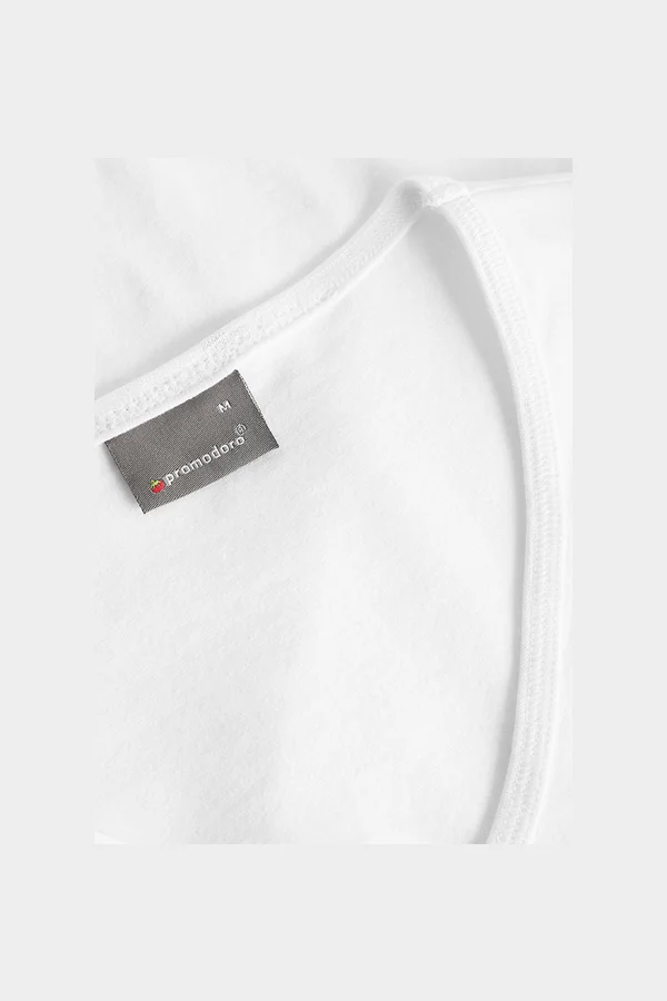 Men´s Slim Fit V-Neck-T White