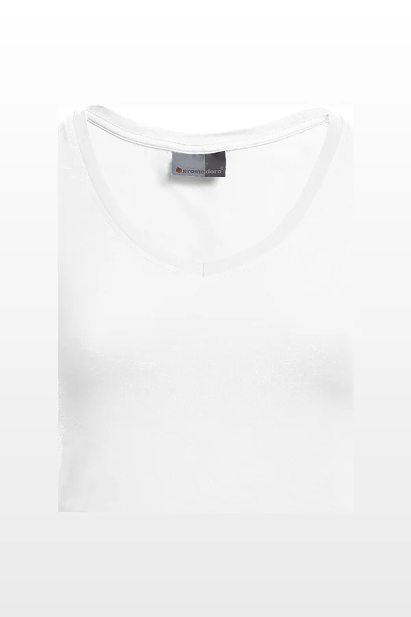 Women´s Slim Fit V-Neck-T White