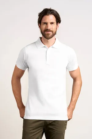Men´s Jersey Polo White