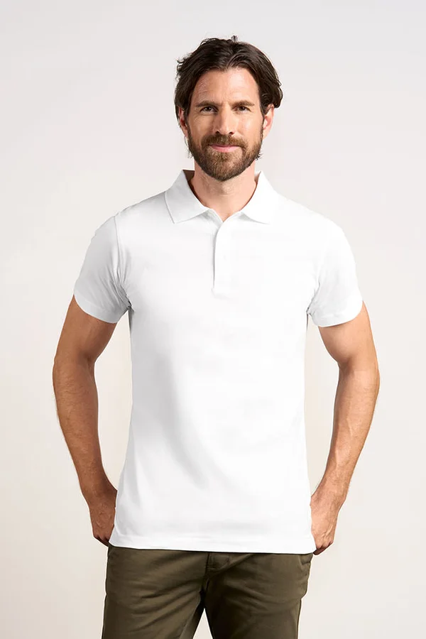 Men´s Jersey Polo White