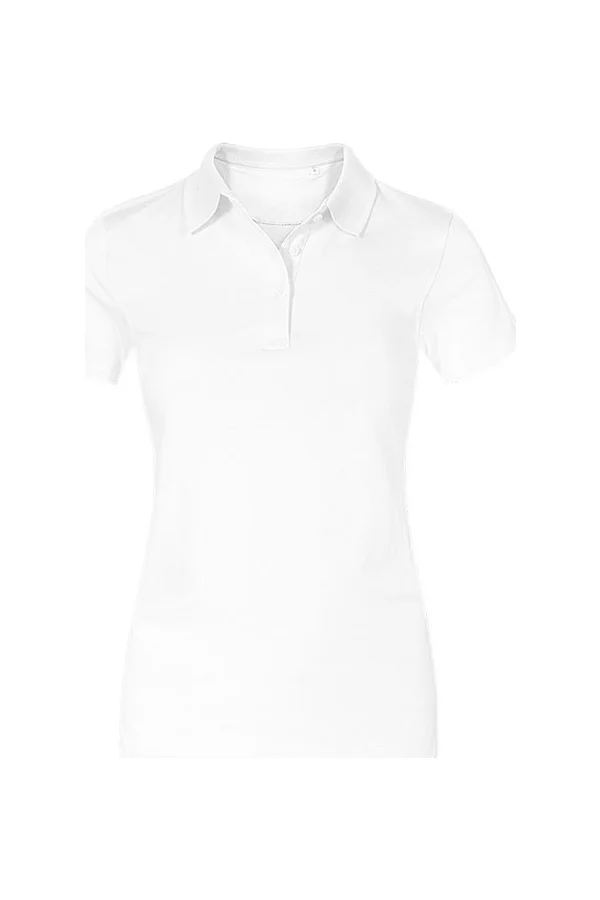 Women´s Jersey Polo White