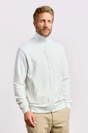 Men´s Jacket Stand-Up Collar White