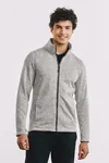 Men´s Knit Fleece Jacket C+ Heather Grey