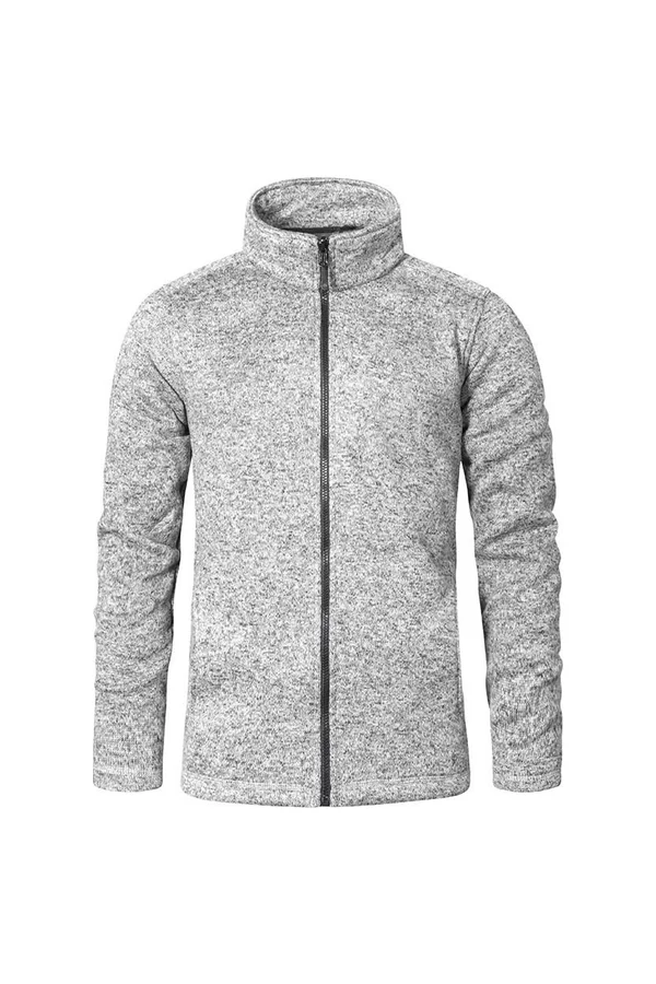 Men´s Knit Fleece Jacket C+ Heather Grey