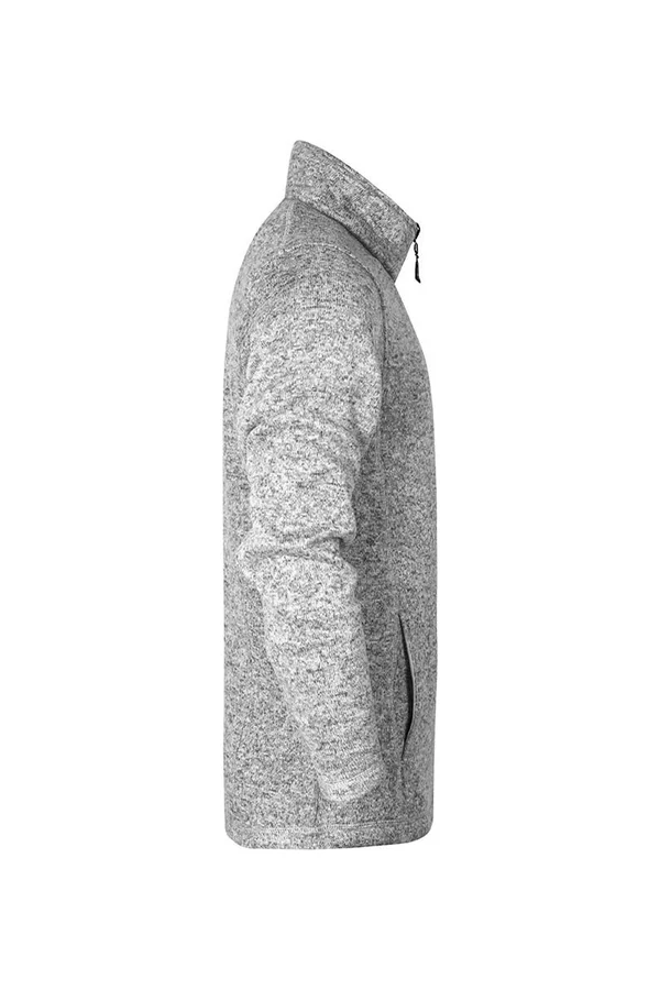 Men´s Knit Fleece Jacket C+ Heather Grey