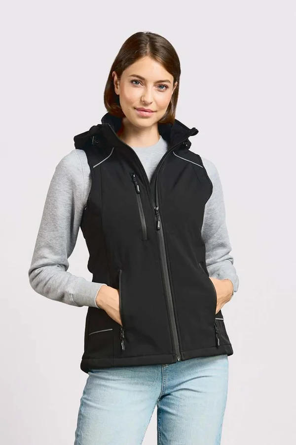Women´s Softshell Vest Black