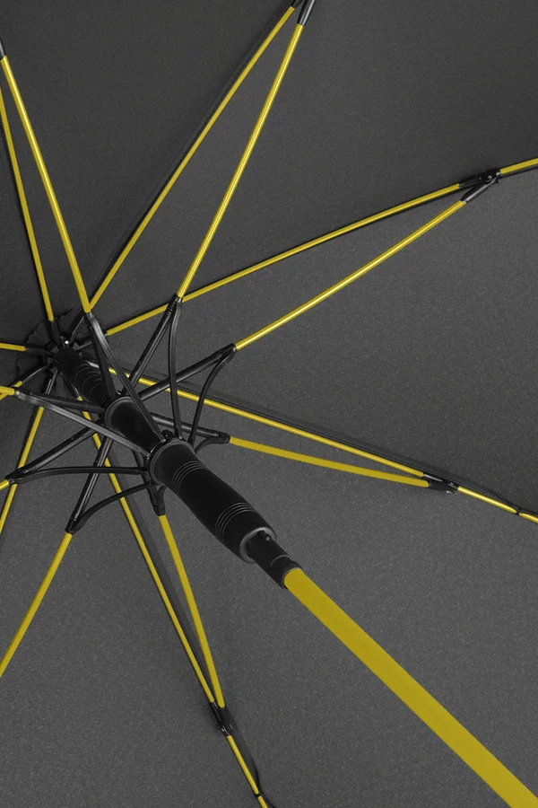 AC-Midsize-Stockschirm FARE®-Style Black / Yellow