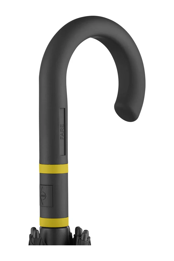 AC-Midsize-Stockschirm FARE®-Style Black / Yellow