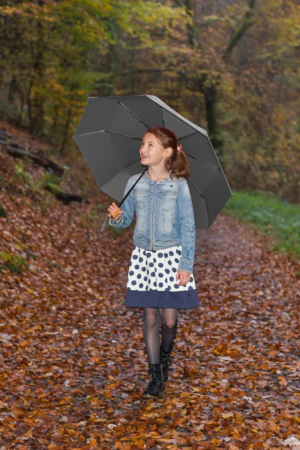 Mini-Taschenschirm ÖkoBrella, waterSAVE® Grey