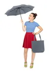 Taschenschirm ÖkoBrella Shopping waterSAVE® Grey