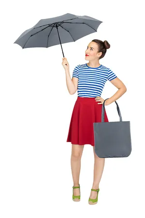 Taschenschirm ÖkoBrella Shopping waterSAVE® Grey