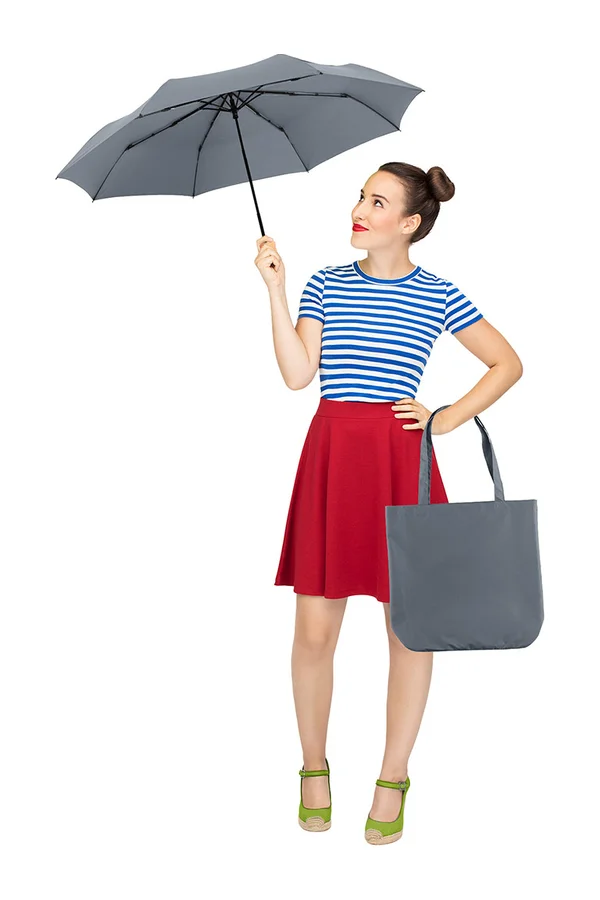 Taschenschirm ÖkoBrella Shopping waterSAVE® Grey