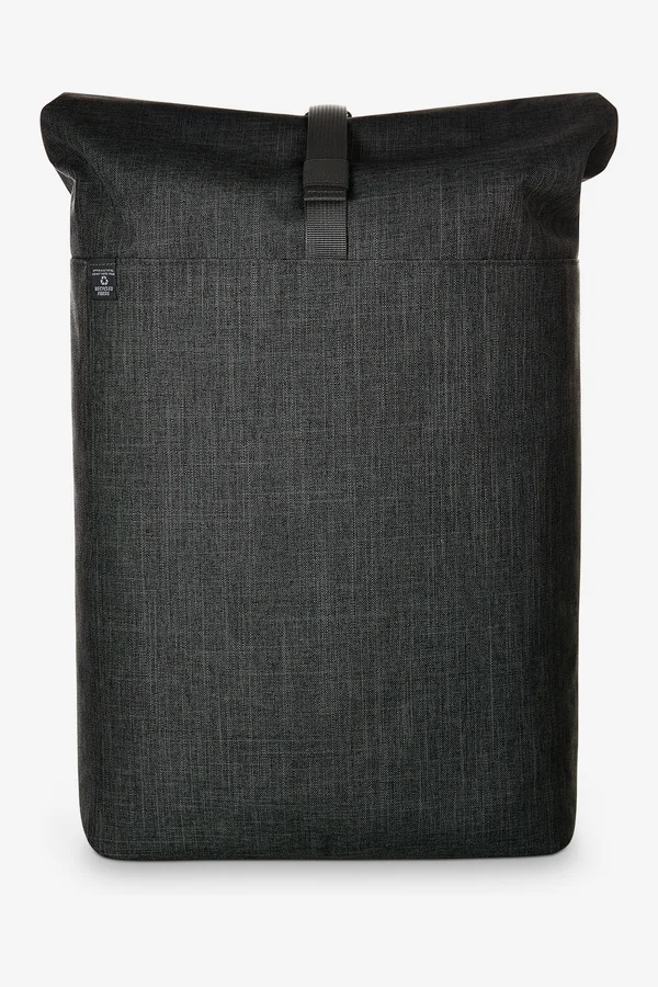 Notebook Roll-Top Rucksack "Europe" black sprinkle
