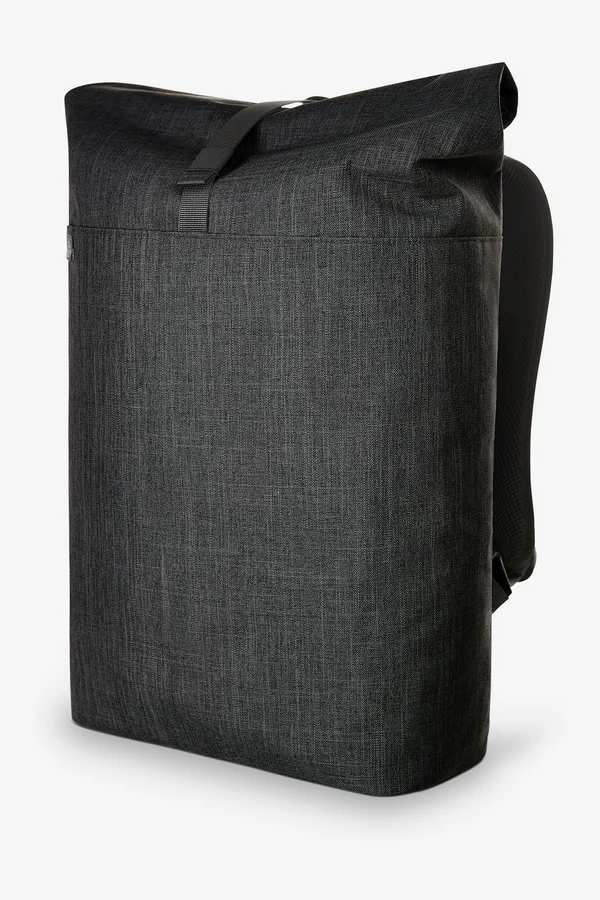 Notebook Roll-Top Rucksack "Europe" black sprinkle