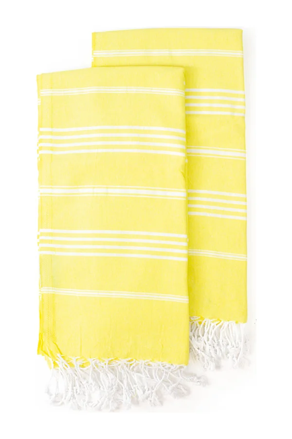 Hamamtuch "Sultan" yellow/white