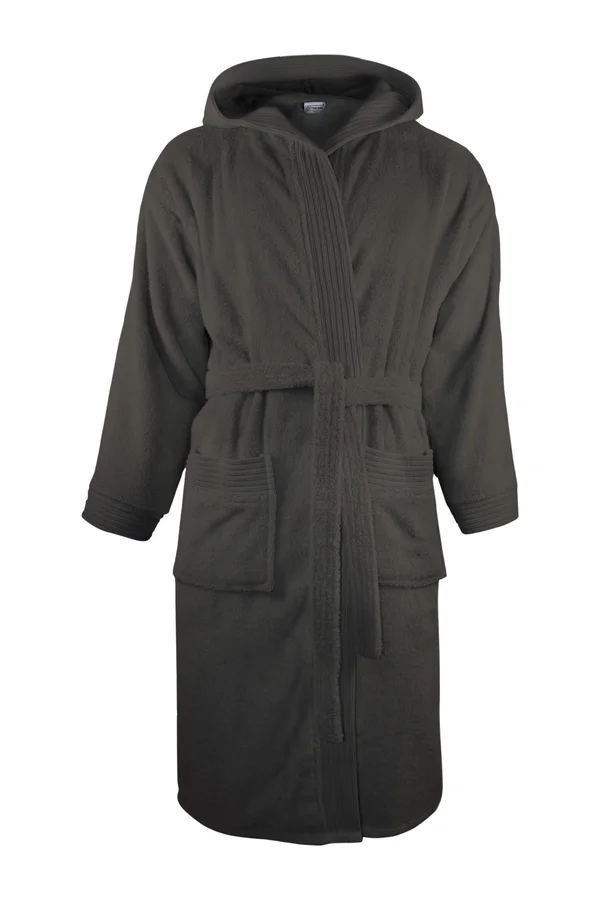 Bathrobe Hooded Anthracite