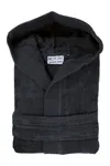 Kapuzen Bademantel Anthracite