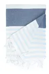 Hamamtuch "Marine" navy/light blue