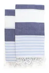 Hamamtuch "Marine" navy/light blue