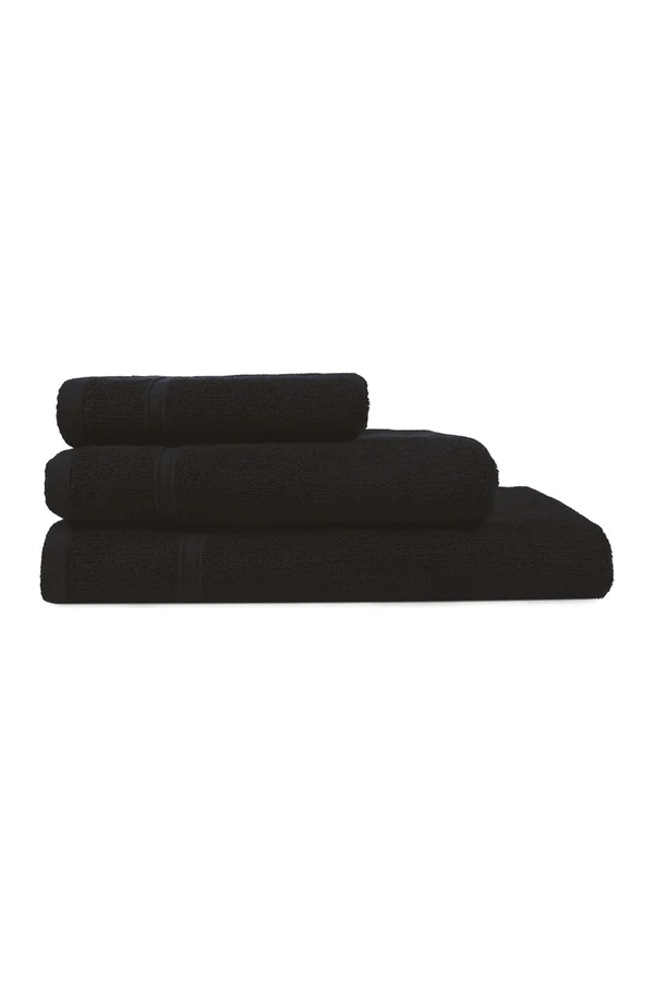 Recycled Classic Beach Towel Black