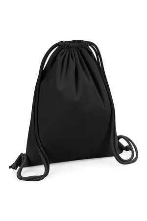 Organic Premium Cotton Gymsac Black