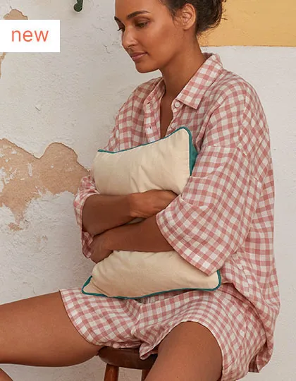 Fairtrade Cotton Piped Cushion Cover
