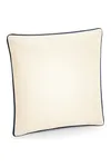 Fairtrade Cotton Piped Cushion Cover natural/french navy