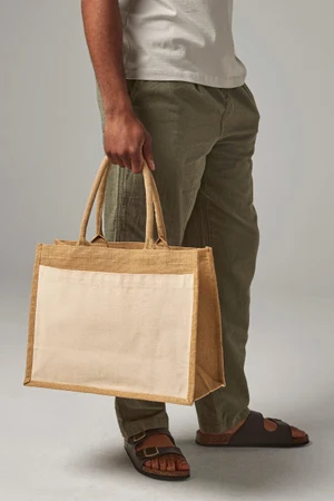 Cotton Pocket Jute Shopper