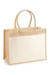 Cotton Pocket Jute Shopper Natural