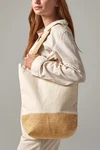 Jute Base Canvas Shopper