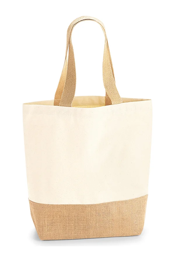 Jute Base Canvas Shopper Natural