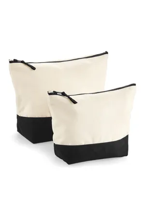 Dipped Base Canvas Accessory Bag Natural / Black