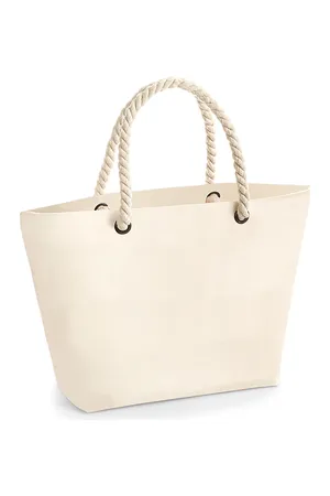 Nautical Beach Bag Natural
