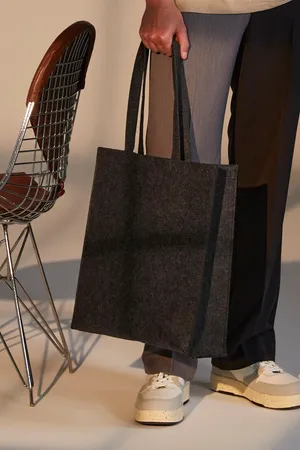 Felt Bag charcoal melange