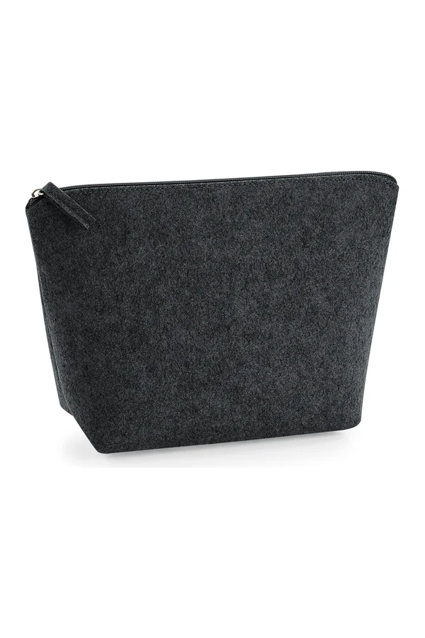 Felt Accessory Bag charcoal melange