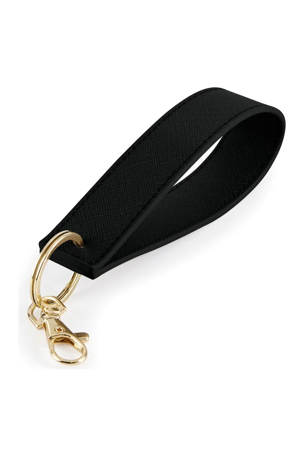 Boutique Wristlet Keyring Black