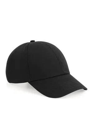 Organic Cotton 6 Panel Cap Black