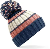 Strickmütze mit Streifen "Hygge"