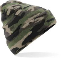 Strickmütze mit Umschlag "Camo"