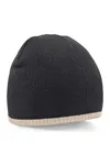 Two-Tone Pull-On Beanie black/stone