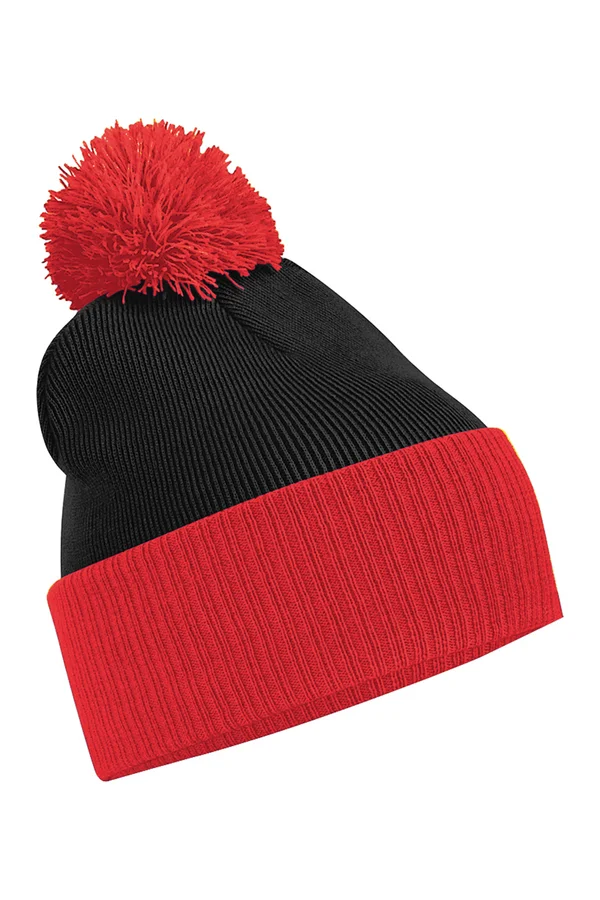 Snowstar® Two-Tone Beanie black/bright red