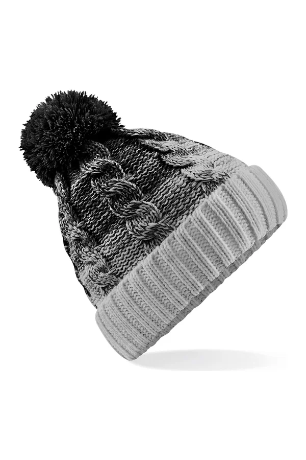 Ombré Beanie Black / Light Grey