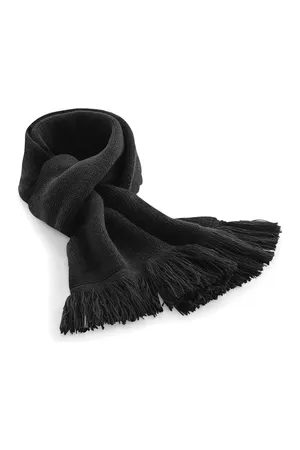 Classic Knitted Scarf Black