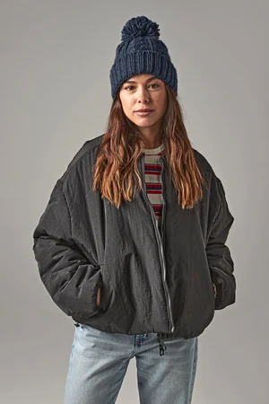 Cable Knit Melange Beanie