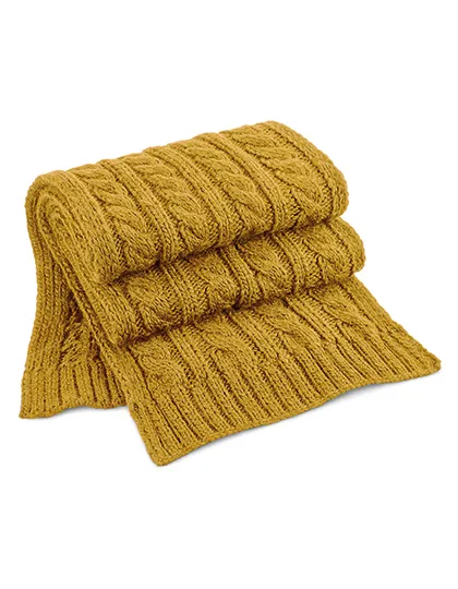 Cable Knit Melange Scarf