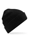 Organic Cotton Waffle Beanie Black