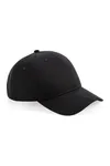 Organic Cotton 5 Panel Cap Black