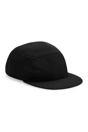 Outdoor 5 Panel Camper Cap Black