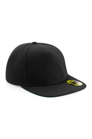 Original Flat Peak Snapback Cap Black / Black