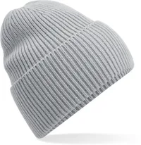 Lange Strickmütze mit Umschlag